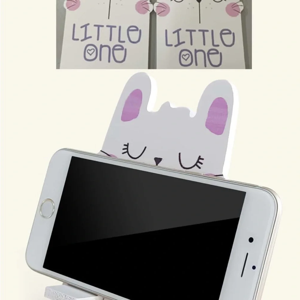 Lucky Cute Cat Phone holder is made of high quality Wood material. Brand new